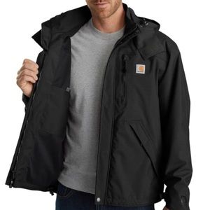 CARHARTT Men's Storm Defender Loose Fit Heavyweight Jacket Black men’s Large